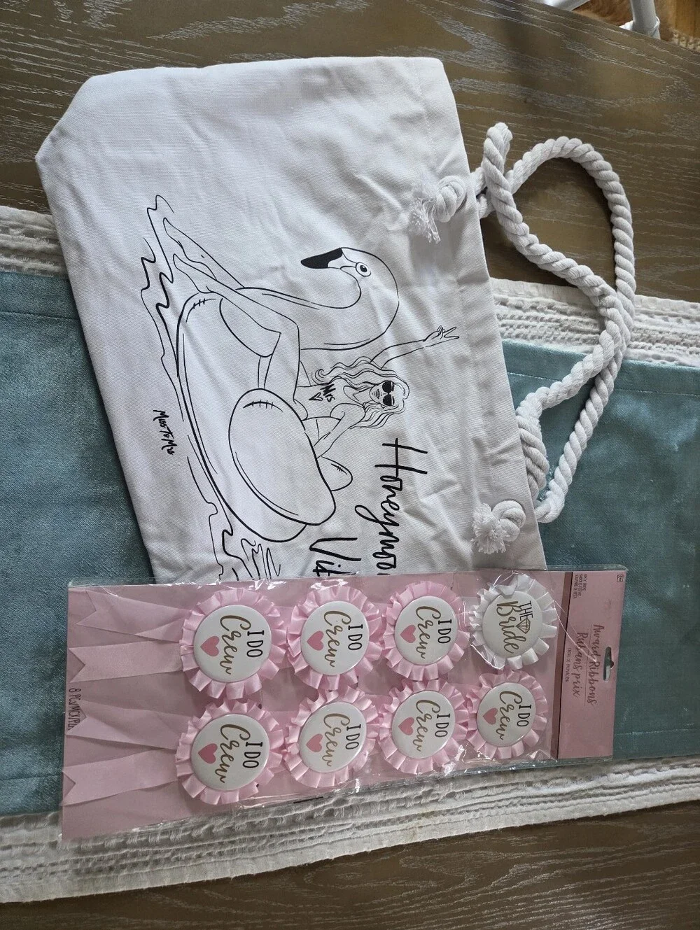 Bride Tote Bags + Pins | Bridal Bundle
